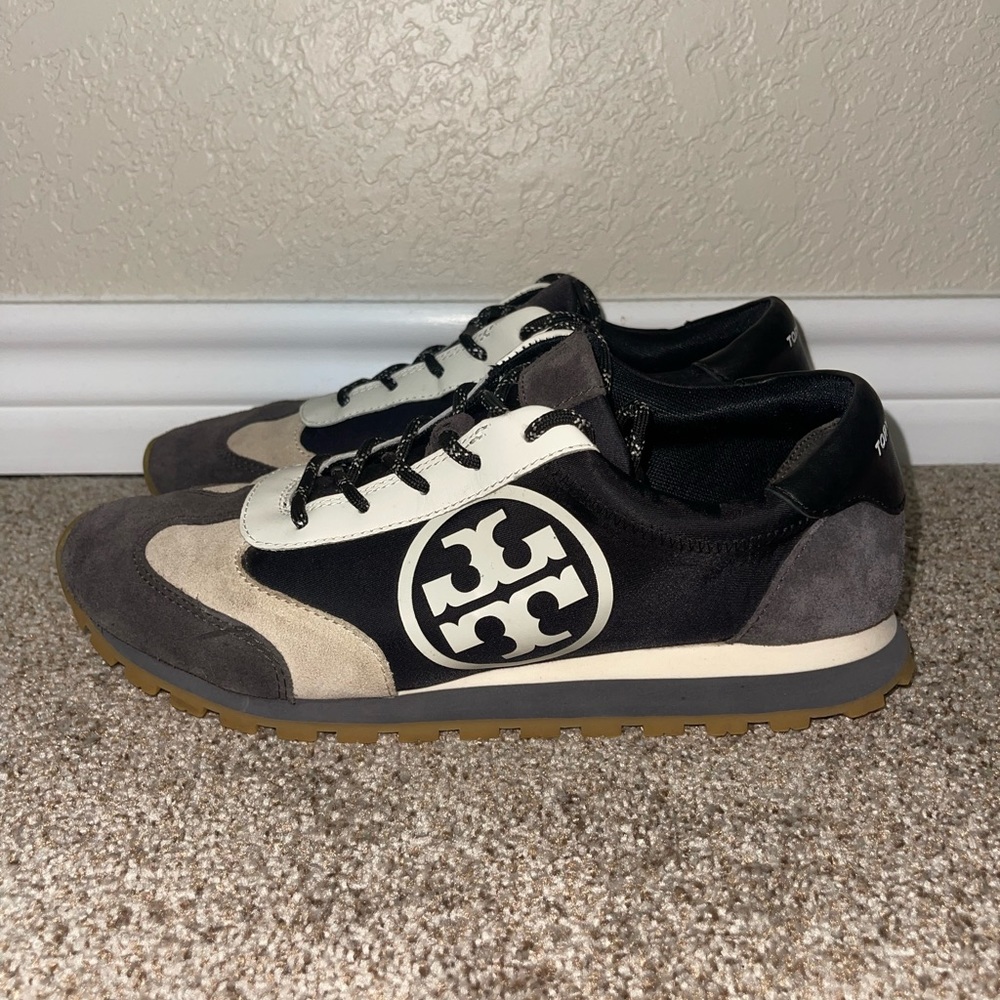 Tory Burch Annie runner nylon / nat suede